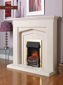 Foyer électrique en pierre naturelle avec marbre, support de télévision, pour table - Product Image 2