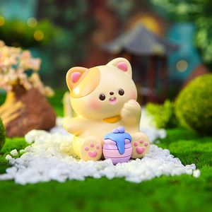 Nouvelles figurines mignonnes de Shiba Inu, <span class=keywords><strong>lapin</strong></span>, chat et cochon en semi-candy, cadeaux de décoration de bureau pour les fêtes des filles - Product Image 3