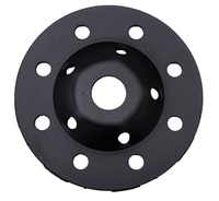 Meule diamantée à 105 mm, 10 dents, noire, pour le ponçage du béton, de la pierre, du ciment