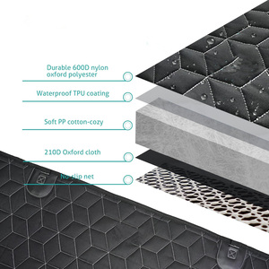 Bestseller 600D Oxford-Gewebe Robuster Wasserdichter Kratzfester Rutschfester Waschbarer Autositzbezug für Haustiere mit Schnappverschlüssen - Product Image 3