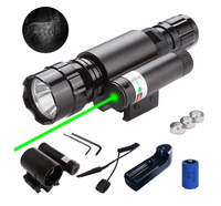 Combinaison lampe torche et viseur laser, construction en alliage d'aluminium et plastique, haute puissance pour le tir en plein air et les activités de chasse