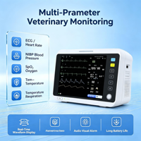 Moniteur patient multiparamétrique vétérinaire portable, moniteur de signes vitaux ECG NIBP SpO2 RESP TEMP pour chien, chat, cheval, clinique vétérinaire