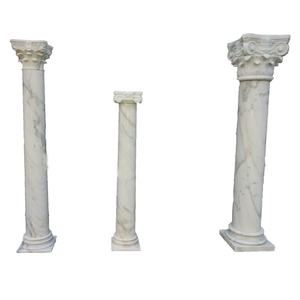 Aangepaste Villa Binnen En Buiten Natuurlijk Marmer Gesneden Romeinse Zuilen - Product Image 2