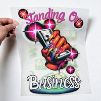 Transferts DTF personnalisés en gros, motifs prêts à poser, thermocollants, sérigraphie, décalcomanies lavables pour vêtements et t-shirts