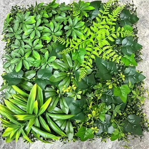 Mur végétal artificiel Dream Castle, 30cm-100cm, fougères en plastique pour décoration maison et mariage - Product Image 3