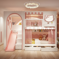 <strong>Best</strong> <strong>Selling</strong> Eco-Friendly <strong>Princess</strong> Bunk <strong>Bed</strong> Canopy Luxury <strong>Girls</strong> Bedroom Furniture Space Saving Storage <strong>Bed</strong> <strong>for</strong> School Apartment