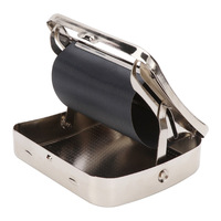 Étui et machine à rouler les cigarettes classiques en acier inoxydable étanche 94x85x20mm, conception durable, vente en gros