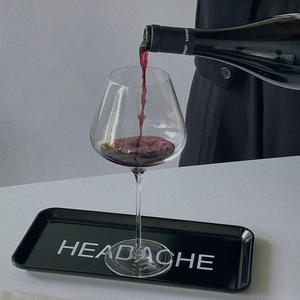 Toptan Hafif Lüks Şarap Kadehi Borosilikat Cam Şarap Hediye Kutusu Seti Yüksek Görünüm Seviyeli Uzun Pembe Şarap Kadehleri - Product Image 2