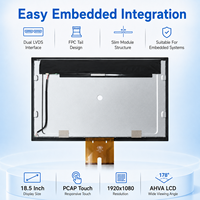 18,5 Zoll Optisch Gebundenes Kapazitives Touchscreen-Display-Modul 1920x1080 AHVA LCD-Panel Dual LVDS Controller Kundenspezifische Fertigung