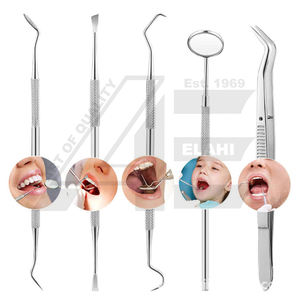 Juego de raspadores de sarro dentales de acero inoxidable de alta calidad 2026, incluye espejo de inspección para limpieza y relleno dental - Product Image 5