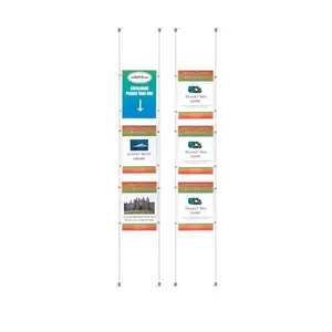 Immobilien agentur hängen einzelne doppelte Doppelseiten Fenster LED-Zeichen Licht box Displays A5 A4 A3 A2 A1 A0