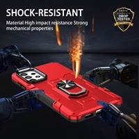 Nouvelle coque de téléphone portable de luxe rouge antichoc en TPU+PC pour modèle A73 5G JX-G5 sans support