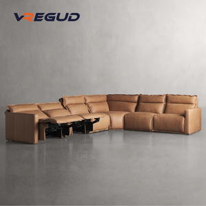 עור rowland שישה חלקים רקלינר מודרני רב תכליתית עיצוב פנים מודרני רב תכליתיים - Product Image 6