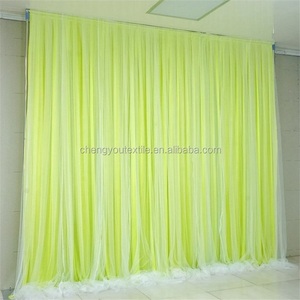 Personnalisé Double Couche Glace Soie Tulle Maille Photo Toile de Fond Mariage Événements Photographie Décoration avec Support Tuyau et Rideaux Rideaux - Product Image 6