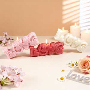 Moule à gâteau en silicone en forme de bougie d'amour pour la Saint-Valentin, décoration DIY - UNIMOUND LFM-216, compatible lave-vaisselle - Product Image 4