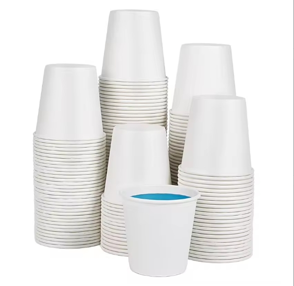 High Quality 200pcs Custom Made Food Grade Biodegradable 3oz 4oz Paper Cup for Hot Coffee or Cold Drinks