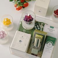 Lilin Aromaterapi Ramah Lingkungan Beraroma Bunga dari Lilin Kedelai Modern Buatan Tangan untuk Pernikahan, Hari Valentine, Diwali, Halloween