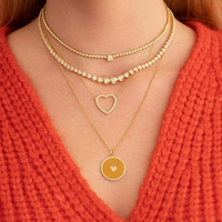 Collar de Plata de Ley S925 con Corazón Hueco para Mujer, Collares de Moda Versátiles y Elegantes, Collar con Colgante