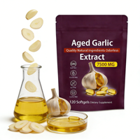 Capsules molles d'extrait d'ail OEM, formule personnalisée, riches en antioxydants