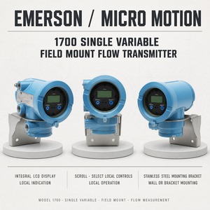 Transmisor de Flujo de Montaje en Campo con Pantalla Integral de Una Sola Variable Emerson Micro Motion 1700 Original - Product Image 1