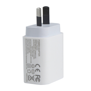 อะแดปเตอร์แปลงไฟแบบติดผนัง Smart IC 20W หัวปลั๊กแบบ AU ช่องเสียบคู่ รองรับ PD และ QC ป้องกันการชาร์จเกินและป้องกันความร้อนเกิน ชาร์จเร็ว - Product Image 3