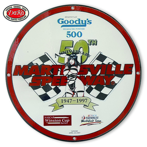 ย้อนยุคที่กำหนดเองรูปร่างอินเดียหัวหน้ารถจักรยานยนต์บริการยี่ห้อโลโก้โรงรถพอร์ซเลนเคลือบตกแต่งป้ายแผ่น - Product Image 2