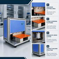Machine de découpe de bords de boîtiers de cellules de batterie polymère lithium-ion pour laboratoire, à commande pneumatique, directement de l'usine