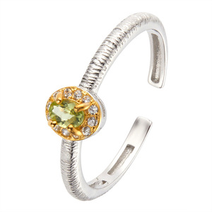 Anillo de <span class=keywords><strong>Plata</strong></span> de Ley S925 al por mayor con Amatista y Engaste de Corona Ondulada, Piedras Preciosas, Joyería Femenina de Estilo Único y Elegante - Product Image 5