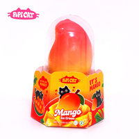 Bubuk Es Krim Rasa Mangga PoPI CAT Kemasan Kotak OEM Kustom Grosir & Eceran Camilan Musim Panas
