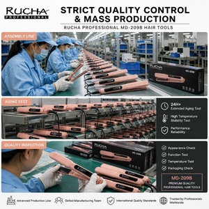 RUCHA Wholesale Ionic 260C 500F Iron Professionnel à usage salon, droiturage capillaire personnalisé - Product Image 5