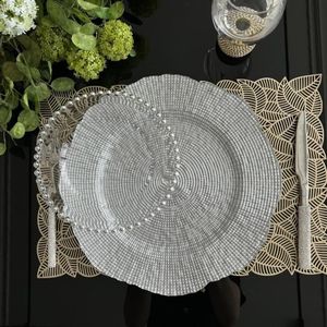 Assiettes <span class=keywords><strong>de</strong></span> service rondes <span class=keywords><strong>en</strong></span> <span class=keywords><strong>verre</strong></span> cristal avec bordure <span class=keywords><strong>en</strong></span> dentelle, style europé<span class=keywords><strong>en</strong></span>, personnalisées <span class=keywords><strong>en</strong></span> usine, pour mariage, fruits, vaisselle <span class=keywords><strong>de</strong></span> restaurant - Product Image 4