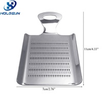 Hachoir manuel portable et durable en acier inoxydable pour bébé, idéal pour râper les fruits et légumes, y compris les pommes et autres légumes, fabriqué en métal.