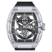 Montres mécaniques de luxe à cadran squelette complet, tourbillon, design d'usine et personnalisation par lots, pour marque privée