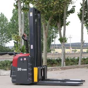 CE認証取得済み 2トン積載 3mリフト倉庫資材運搬ツール 1年保証付き電動スタッカー - Product Image 1