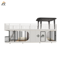 Chine Luxe Double Couches Espace Capsule Maison Portable Balcon Petite Maison Éco-ami Extérieur Mobile Homes pour Airbnb