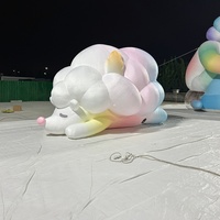 Décoration gonflable géante en forme de hérisson, modèle de mascotte de dessin animé gonflable en peluche, animaux de dessin animé gonflables publicitaires