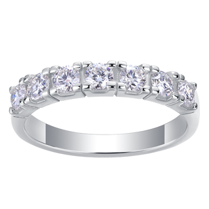 Anillo de Compromiso de Lujo con Certificado GRA, Plata de Ley S925 con Baño de Rodio, Moissanita VVS para Mujer - Product Image 1