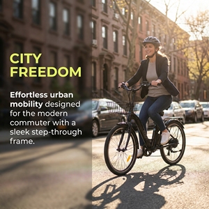 Bicicletas Eléctricas de 24 Pulgadas para Hombre y Deporte, Motor de 250W, Batería de 7.8Ah, Bicicleta Eléctrica Segura y Cómoda de 250w para Compartir - Product Image 2