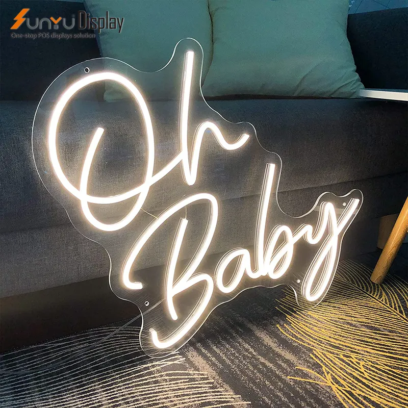 Segno personalizzato professionale di alta qualità oh baby insegna al neon