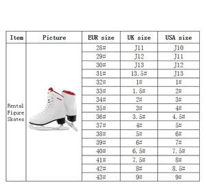 รองเท้าสเก็ตน้ำแข็งแบบเช่า สีน้ำเงิน ทนทานต่อแรงกระแทก ผลิตจากพลาสติกแข็งแรง สำหรับกิจกรรมในลานสเก็ต - Product Image 6