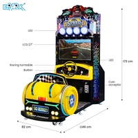 Machine d'arcade de course automobile commerciale à monnayeur, simulateur de conduite pour centre de divertissement familial et entreprise