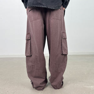 Heren Katoenen Linnen Broek Fabrikanten Custom Baggy <span class=keywords><strong>Cargo</strong></span> Broek Mannen Wassen Casual Rits Hoge Kwaliteit <span class=keywords><strong>Cargo</strong></span> Broek Fabrikant - Product Image 3