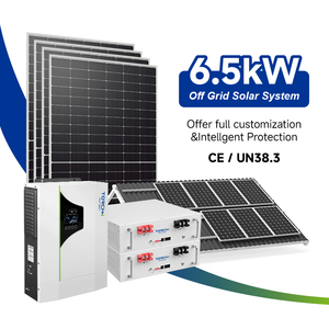 Sistema Solare Completo Off-Grid da 6,5kW 10,24kWh con Batteria al Litio per Casa, Direttamente dalla Fabbrica - Product Image 1
