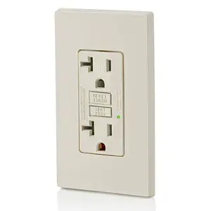 GW20 UI CUI certification children finger protection plug durable electrical outlet gfci protected socket