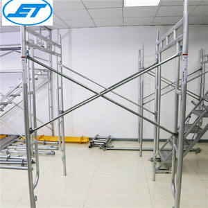 Échafaudage en acier galvanisé durable, type cadre de coffrage Plettac, échafaudage d'occasion à vendre aux EAU, échafaudage en acier à cadre en H - Product Image 6