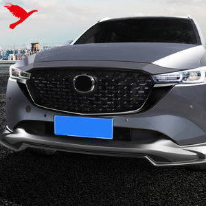 Cubierta de moldura de tira lateral para parrilla delantera de coche <span class=keywords><strong>Mazda</strong></span>, <span class=keywords><strong>accesorios</strong></span> de Exterior, embellecedor ABS, negro brillante, para <span class=keywords><strong>Mazda</strong></span> CX-5 2022 <span class=keywords><strong>2023</strong></span>, 2 uds. - Product Image 3