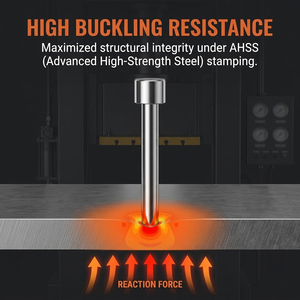 Punzoni in Carburo di Tungsteno YG8/K30 con Tolleranza ±0.002mm, Punzoni a Testa Standard per Stampi, Compatibili con Standard MISUMI <span class=keywords><strong>DAYTON</strong></span> - Product Image 4