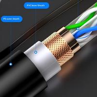 Cable Ethernet de Comunicación para Exteriores Cat6 SFTP de 305M/100M, 23AWG, Cobre Libre de Oxígeno, Venta Caliente