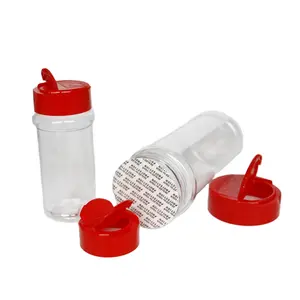 方形塑料调味罐免费样品食品容器便宜8盎司pet塑料胡椒调味罐