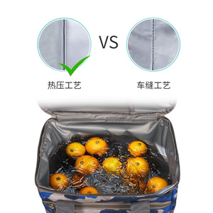 Large Capacity Insulated <b>Lunch</b> <b>Bag</b> Oxford Cloth Leak Proof For Office School Picnic Ice <b>Pack</b> - Product Image 1